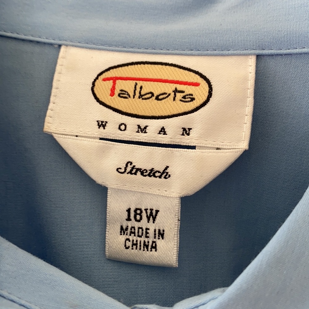 Talbots Structured Stretch Cotton Buttondown Tunic - image 8